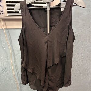 Torrid Black Layered Sleeveless Blouse
